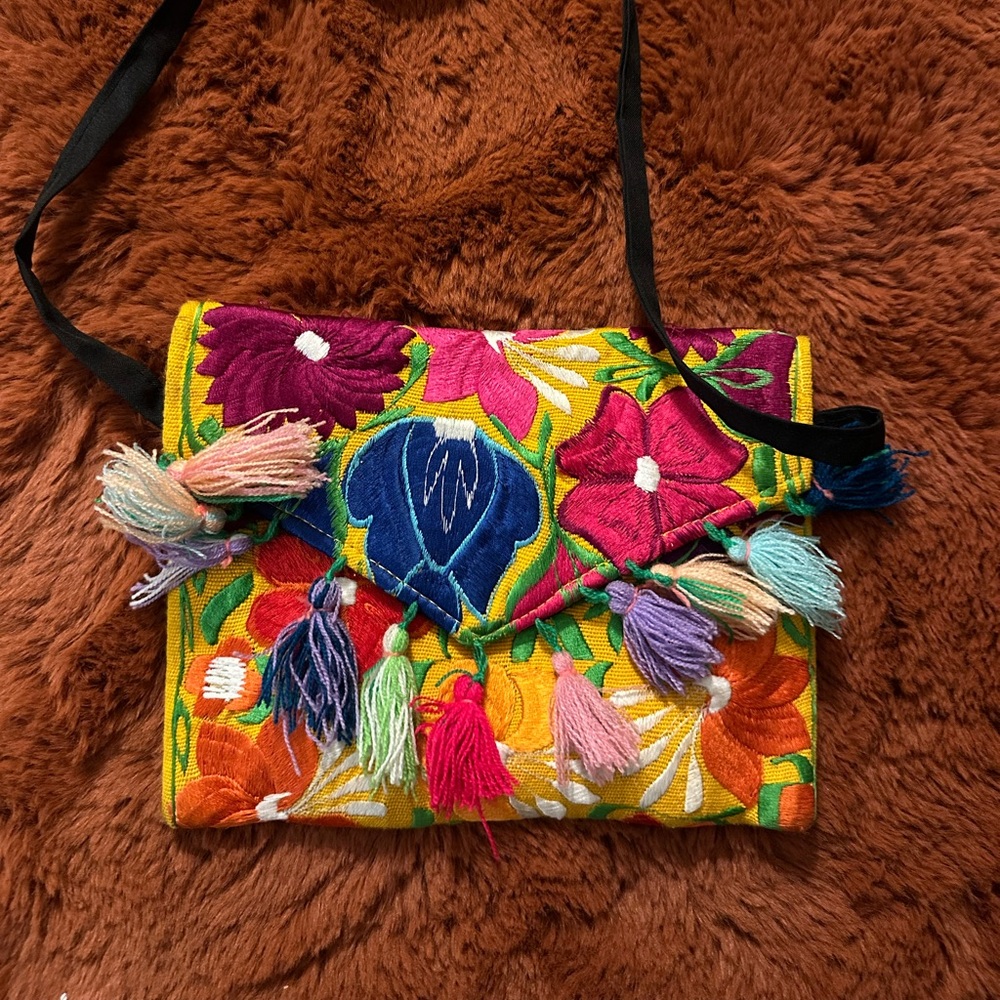 Colorful Embroidered Women's Bag